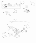Cylinder Heads Diagram and Parts List for 540477-0112-E1  Briggs and Stratton Engine